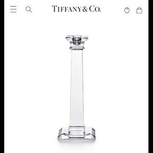 2 Classic Crystal Candlesticks, Tiffany & Co, NIB